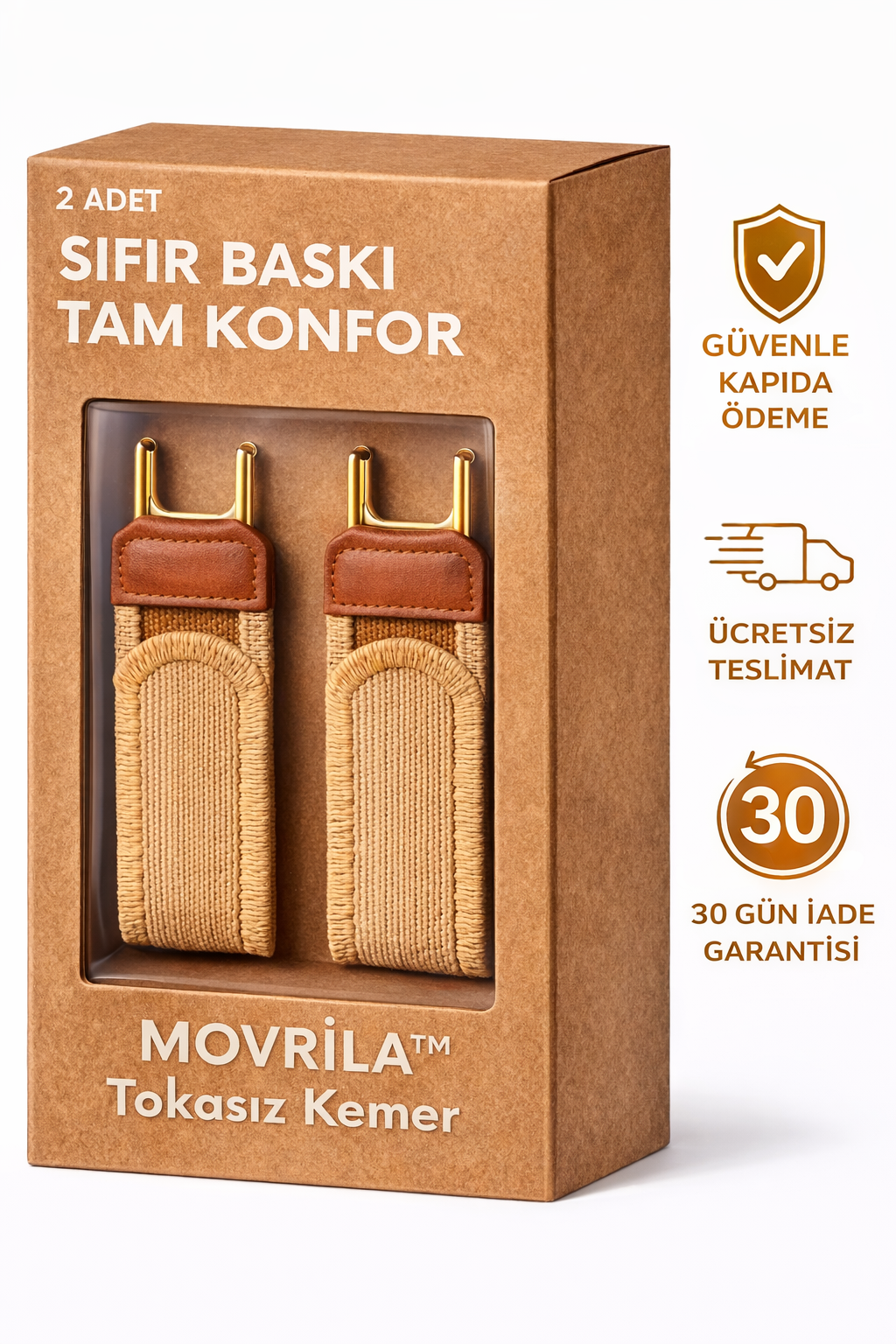 Movrila™ Premium Tokasız Kemer