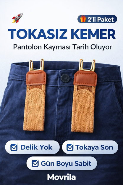 Movrila™ Premium Tokasız Kemer